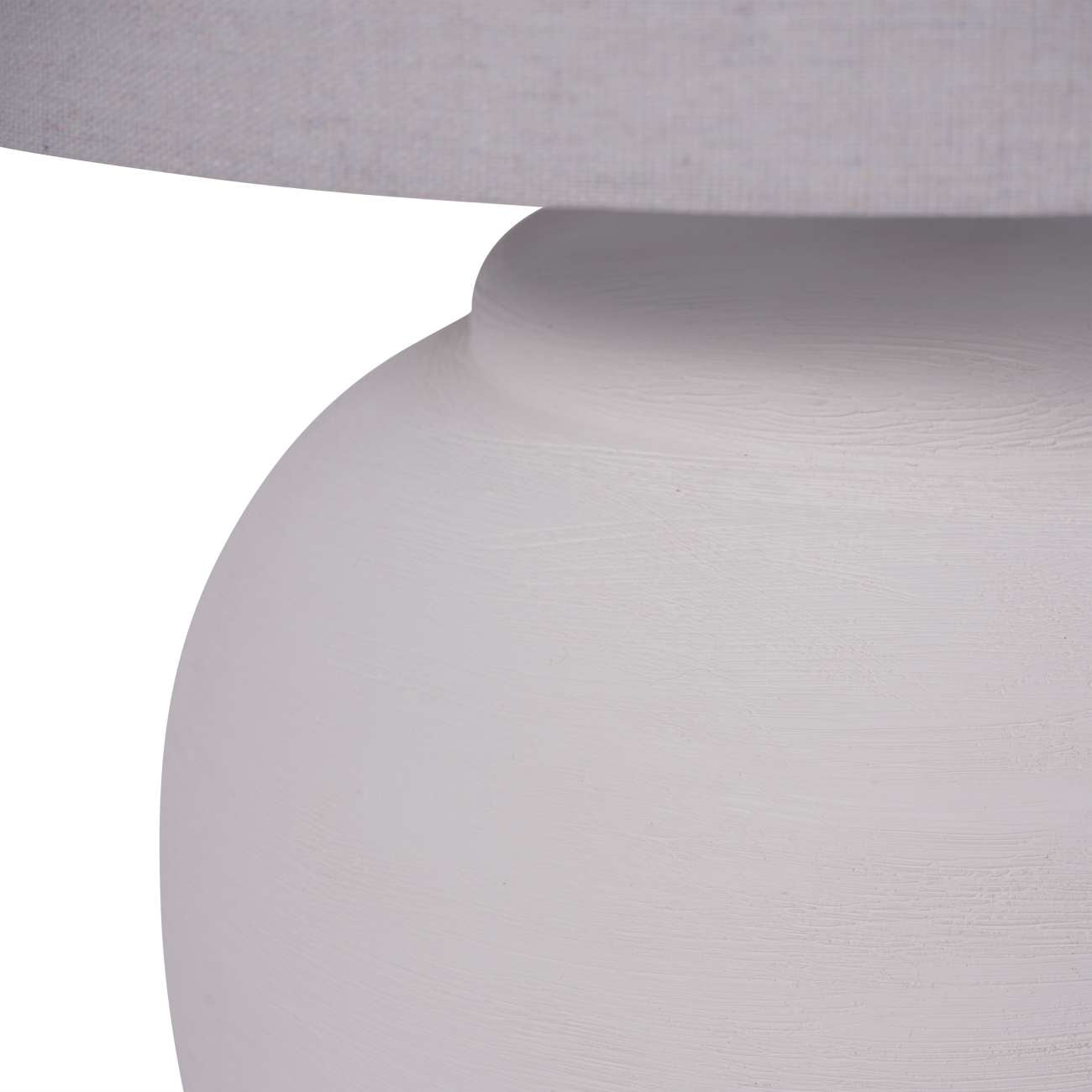 Rhodes White Ceramic Table Lamp Large